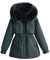 Winterjacke Damen Wintermäntel Lang Winddichter Warm mit Kapuze Jacke Mantel Parka Übergangsjacke Winterparka Steppmantel Damen Jacke Schwarz Langer Regenmantel Fahrrad Daunenjacken Waschmittel