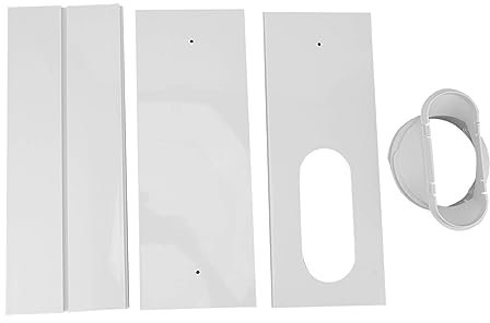 Kit de ventilación de ventanas de PVC para aire acondicionado, fácil instalación, universal, sin costuras, accesorio ajustable para ventanas de aire acondicionado (3 paneles para ventanas de 110 cm)