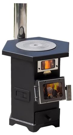 WANGHAI-666 Wood Burning Stove Multi-Purpose Firewood Heating Stove Indoor Smokeless Rural Gasifier Firewood and Coal Dual-purpose Stove Heating Cooking Firewood Stove