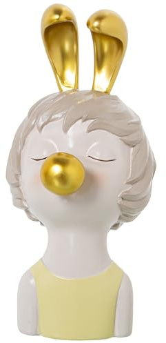 FIGURA RESINA CABEZA DE CHICAC/CHICLE ORO_12X15X25CM