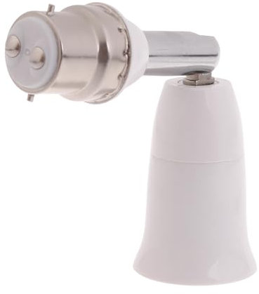 XFUYI Adaptateur E27 vers B22 pour Douille de Lustre, Support de Lampe, rallonge de Douille de lumière Domestique E27 vers B22, convertisseur de Base d'ampoule