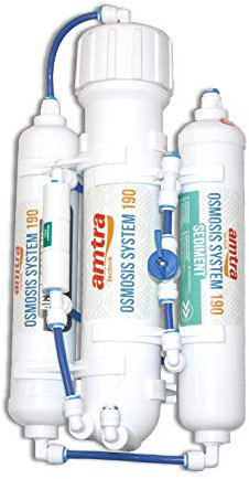 Amtra Osmosis System 380 - Kit completo pre montato per Osmosi Inversa, produce acqua per acquari e terrari, incluso kit fissaggio a muro e tubi - Fino a 380 litri / giorno
