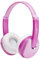 Groove KIDZ Wireless - DJ-Style Bluetooth Headphones for Kids - Over the Ear Headphone with Audio Sharing Port, Adjustable Headband, & 20Hrs Playback - 3.5mm Jack - Pink