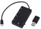 Mavis Laven Concentrateur Micro USB 4 Ports, Adapteur de Charge d'alimentation, Adaptateur d'extension, Hub USB, Compatible avec Android/Windows