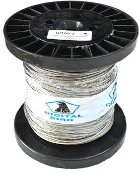 Cavo in acciaio zincato, 2mm, 7x7 x100 mt 1 rotolo (Cavo in acciaio zincato, 2mm, 7x7 x100 mt 1rot)