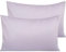 NTBAY 2 Pack 500 Thread Count 100% Egyptian Cotton Pillow Cases, Super Soft Cozy and Breathable Envelope Closure Standard Pillowcases, 50x75 cm, Orchid Purple