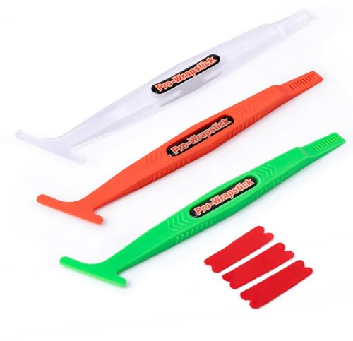 FOSHIO Wrap Stick Magnet Micro Mini Rakel mit Wrap Slip Cut Clipper Design, unterschiedliche Härte, 3 Mikrofaserfilze hinzugefügt