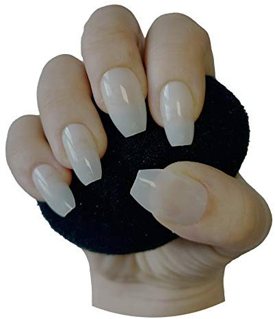 600 Pieces Short Coffin False Nail Tips NATURAL Full Cover Acrylic Press On False Nails - Professional Salon & Home Use