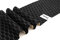 indivitara Stitch Black Honeycomb Cool Grey selbstklebender Mikrofaserstoff mit echten Nähten Wildleder Optik Microfaser Stoff Stretch Folie