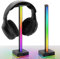 EZDIY-FAB Barra luminosa USB a LED per cuffie, retroilluminazione RGB per scrivania, 50 modalità di colore integrate, supporto per cuffie per gamer, accessori per PC, colore nero