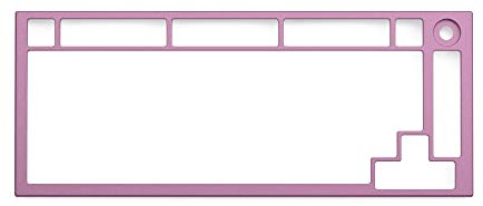 Glorious PC Gaming Race GMMK Pro Top Frame Couleur Rose pour Clavier Mécanique