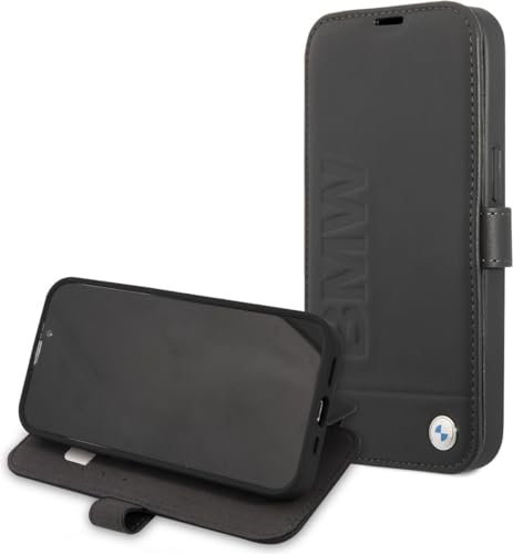BMW BMFLBKP13SSLLBK Coque de Protection pour iPhone 13 Mini 5,4 en hêtre Noir