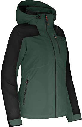 Bergson KURRIKA Doppeljacke | Damen Regenjacke, Fleece Innenjacke, 20000 mm Wassersäule, Sycamore [244], 40 - Damen