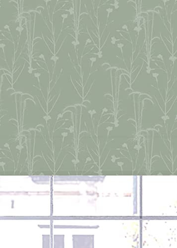 Lister Cartwright Ditsy Meadow Blackout Roller Blinds Windows Blind Easy Fit Child Safety Included Made To Measure (Ditsy Meadow Sage, 90 cm Width x 140 cm Drop)