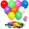 ASIYUHY Rainbow Party Balloons 100 Pack 12 inch Multicoloured Balloon With 2 rolls of balloon ribbon Assorted Color Thicken Latex Colorful Balloons for Birthday Party Wedding Baby Shower Decorations