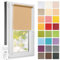Estika Rollo für Fenster ohne Bohren - 70cm x 150cm - Beige - 25 Stofffarben, Klemmfix Montage, Fensterrollos für innen, Sichtschutz für Fenster und Balkontür (70 cm Stoffbreite)