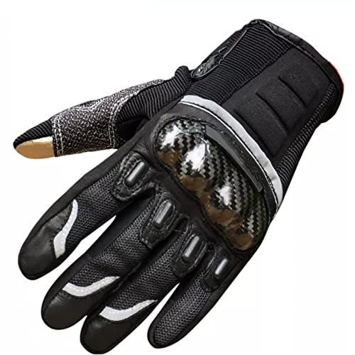 GedashuMotorcycle HandschuheKohlefaser Motorradhandschuhe 4Wd Auto Racing Vollfinger Handschuhe Reiten Flanchard Handschuhe