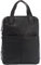 LECONI Rucksack bequemer Lederrucksack DIN-A4 praktischer Freizeitrucksack City Stadt Uni Schule Damen und Herren aus Leder 29x37x15cm schwarz LE1023-buf
