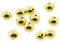 The Beadsmith Memory Wire End Caps – Round, Half Drilled Bead – 3mm, 144 Pieces Per Bag, Gold Plated – End Cap for Making Memory Wire Jewelry, Bracelets, Rings and Necklaces