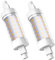 JESLED R7s LED Lampadina 78mm 8W (Equivalente Alogeno 80W), Bianca Calda 3000K, 800LM, Non Dimmerabile, Senza Sfarfallio, AC220-240V