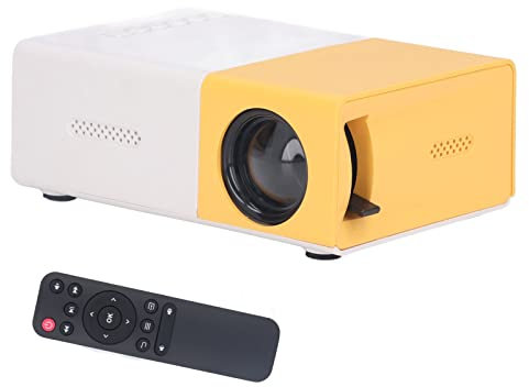 Mini Projecteurs Vidéo, Projecteur de Film LED 1080p, Projecteur Vidéo Domestique Compatible avec Smartphone/TV Stick/DVD/Ordinateur Portable, 24 à 60 Pouces Projecteur Extérieur (Prise UE)