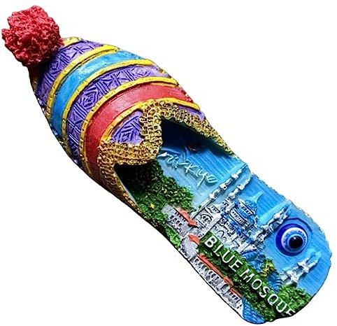 Kühlschrankmagnet, Motiv: Blaue Moschee Istanbul Türkei, Reise-Souvenir, 3D-Kühlschrankdekoration, Magnetaufkleber, Bastel-Kollektion