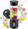 Jinlaili Mixeur Portable pour Smoothie, 500ml Mini Mixeur Smoothie avec 6 Lames, 4000mAh USB Rechargeable Mixeur Portable pour Shakes et Smoothies, Mixeur Blender Portable, Fruit Fresh Juice Blender