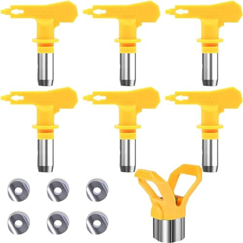 TOOSOAR 6 Piezas Boquilla Airless, Boquilla Pistola Pintura para pulverizador Pintura (Tipo 209,315,415,517,523,619)