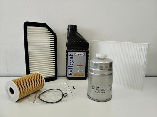 KIT TAGLIANDO COMPATIBILE CON HYUNDAI IX20 1400 CRDI + OLIO WYNN'S 18595