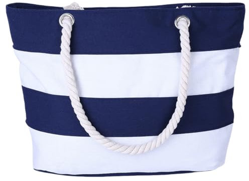 FAVORTALK Grand sac de plage pour femme avec fermeture éclair et poignée en corde - Sacs de plage d'été essentiels pour la piscine, la salle de sport, le pique-nique, B26105,