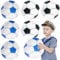 FUIPVGI 6 Stück Wasserball, Wasserball Aufblasbar, Kinder Strandball Aufblasbar Beach, Strandball Pool Spielzeug, Pool Wasserbälle, 40 cm Beachball Gummiball, für Strand und Wasser (Schwarz, Blau)