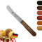 Solingen Messer Walnuss Holzgriff, Premium Buckelmesser, Frühstücksmesser, Brotmesser, rostfrei extra scharf, Dünnschliff, Handabzug, Made in Germany