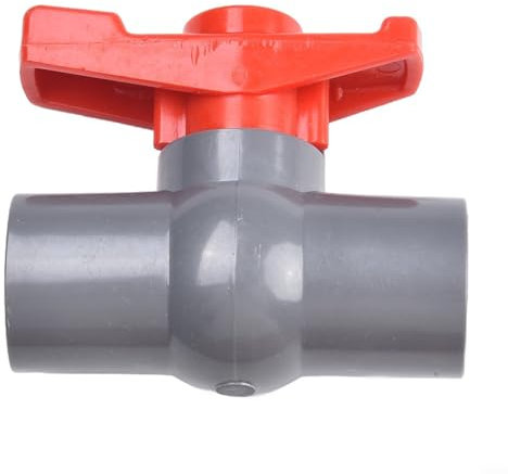 PVC-Kugelhahn mit Klebemuffe passend für verschiedene Rohrgrößen (20mm)