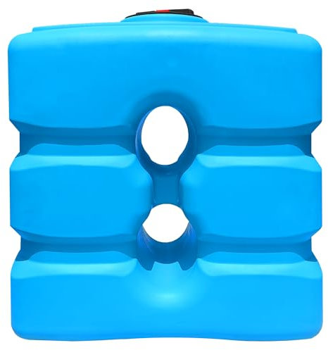 Esto Serbatoio Acqua Verticale 800 L -1000L Cisterna Biforo, Bidone Potabile in Polietilene Atossico Potabile o Piovana con Press Control e Pompa Elettrica (1000 Litri con Pompa e Press Control)