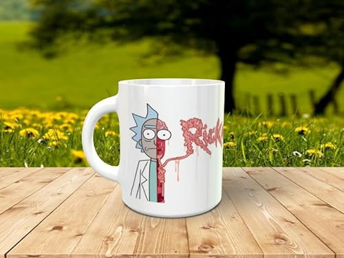 Taziturno Personalisierte Keramiktasse Rick und Morty 063, 350 ml, ideal als Geschenk für Geburtstag, Weihnachten und Wichtelfreunde
