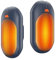 Wiederaufladbare Handwärmer 2 Pack, Riapow 6000mAh Elektrische Handwärmer, Bis 20 Stunden Langanhaltende, Ultraleicht und Dünn, Tragbar für Taschen und Handschuhe (Blau)