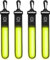 GOMETY LED Blinklicht Reflektierende Anhänger: 4 Stück Sicherheitslicht Für Schulranzen, Kinder Sicherheitslicht Mit 3 Modi, Für Joggen, Wandern Und Radfahren (Gelb, Grün)