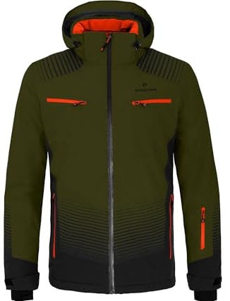 Bergson TAAVI | Herren Skijacke, wattiert, 20000 mm Wassersäule, Green Goose [253], 54 - Herren