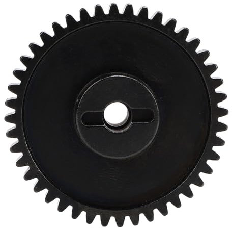 Drfeify 44T RC Spur Gear, Steel 47T Main Gear Low Noise RC Spur Metal Replacement for HPI Savage Flux X 4.6 XL 5.9 1/8 Car