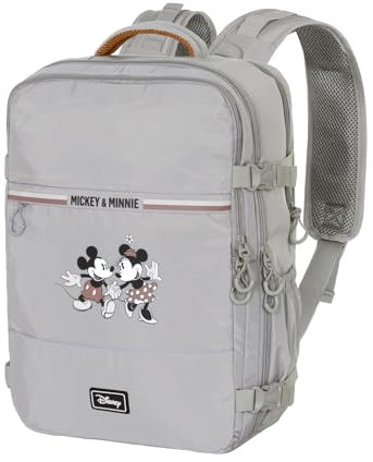 Disney Minnie Mouse Face-Mochila Mercury Viaje Cabina Avión 40x20x25cm, Multicolor, Capacidad 20 L
