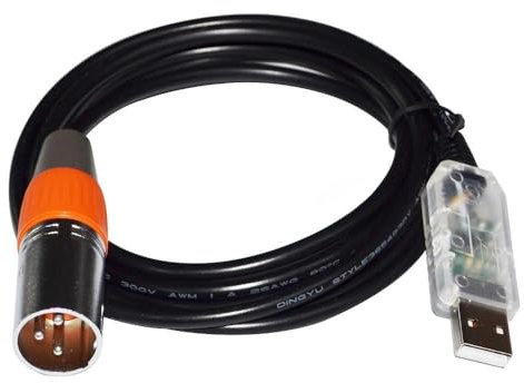 RIKYJIC FT232RL Chip USB macho a XLR macho RS485 Cable de comunicación serial para sonido MARANI DPA-A Series, DPA240P, DPA260P procesador de audio con computadora (1,8 metros)