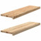 vidaXL Fensterbänke 2 Stk. Unbehandelt 90x25x2 cm Massivholz Eiche, Fensterbrett, Holz Treppenstufe, Holz Fensterbrett, Fensterbank Eichenholz