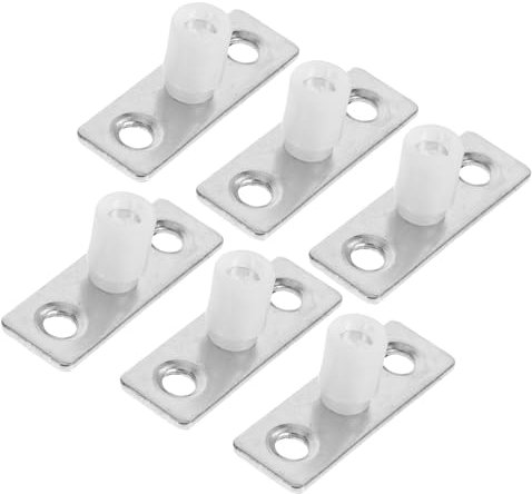 6 PièCes Guide À Rouleaux Coulissants Pour Portes De Grange, Guides De Sol En MéTal Pour Portes De Placard, Installation Facile