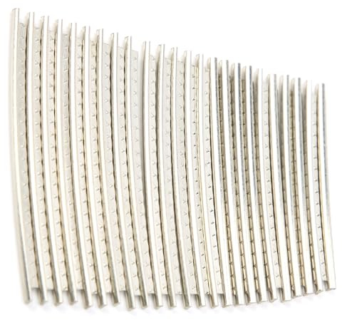 Tissting 24PCS Guitar Fret Wire Set, cupronickel 2.7mm Fret Wire Guitar Frets Wires Cupronickel Guitars Fret Wires Playing Replacement Accessories
