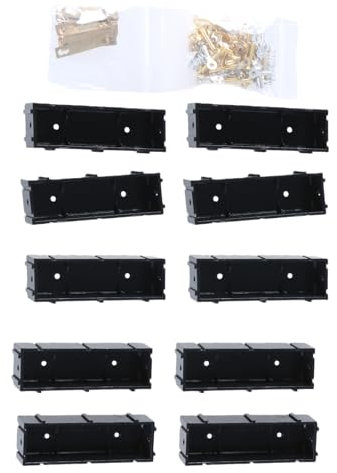 ZYKEJJDDAK Splicable Battery Case Battery Slot Kits For 21700 And 18650 10 Holders With Brass Conductives Link