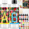 ENCOUN Epoxidharz Set Anfänger 510ml, 1: 1-Verhältnis Glasklar Gießharz Sets, Harz Gießen Zubehör mit Glitzer, Holzstäbchen, Messbecher, Epoxidharz Anfänger Sets für Handwerk, Kunstprojekt