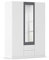 Rauch Möbel Belfast Kleiderschrank, Schrank, Garderobe, Organizer, 3-türig, mit Spiegel, 2 Schubladen für mehr Stauraum, Farbe Weiß, Stangengriff Weiß, 136x197x54cm