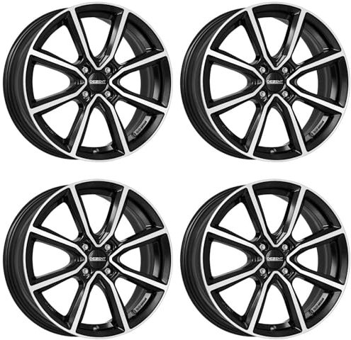 4x Dezent Felgen TN dark 6.0Jx15 ET38 4x100 kompatibel mit Toyota Aygo Corolla Cordoba IQ Yaris Yaris