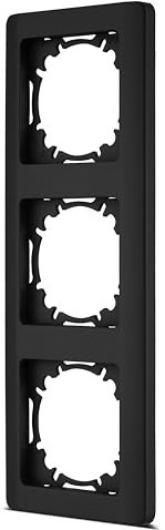 REV Série d'interrupteurs Nova - Cadre triple pour prises, interrupteurs et autres inserts, anthracite