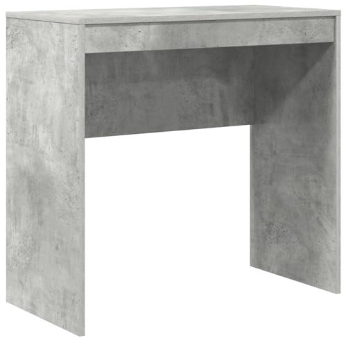 vidaXL Schreibtisch Beton Grau Spanplatte, Beton Grau-Finish Mittel